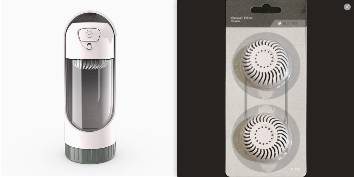 Dispensador Portátil de Agua para Mascotas con Filtro y Vaso