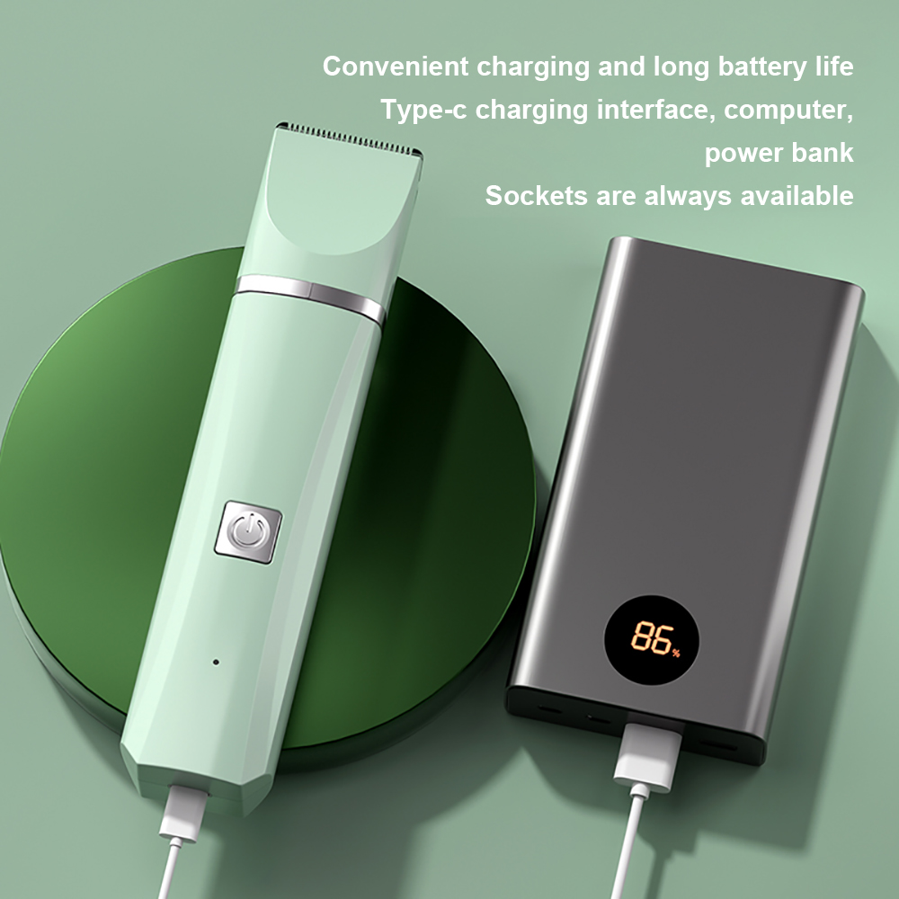 Cortadora eléctrica de pelo en uso